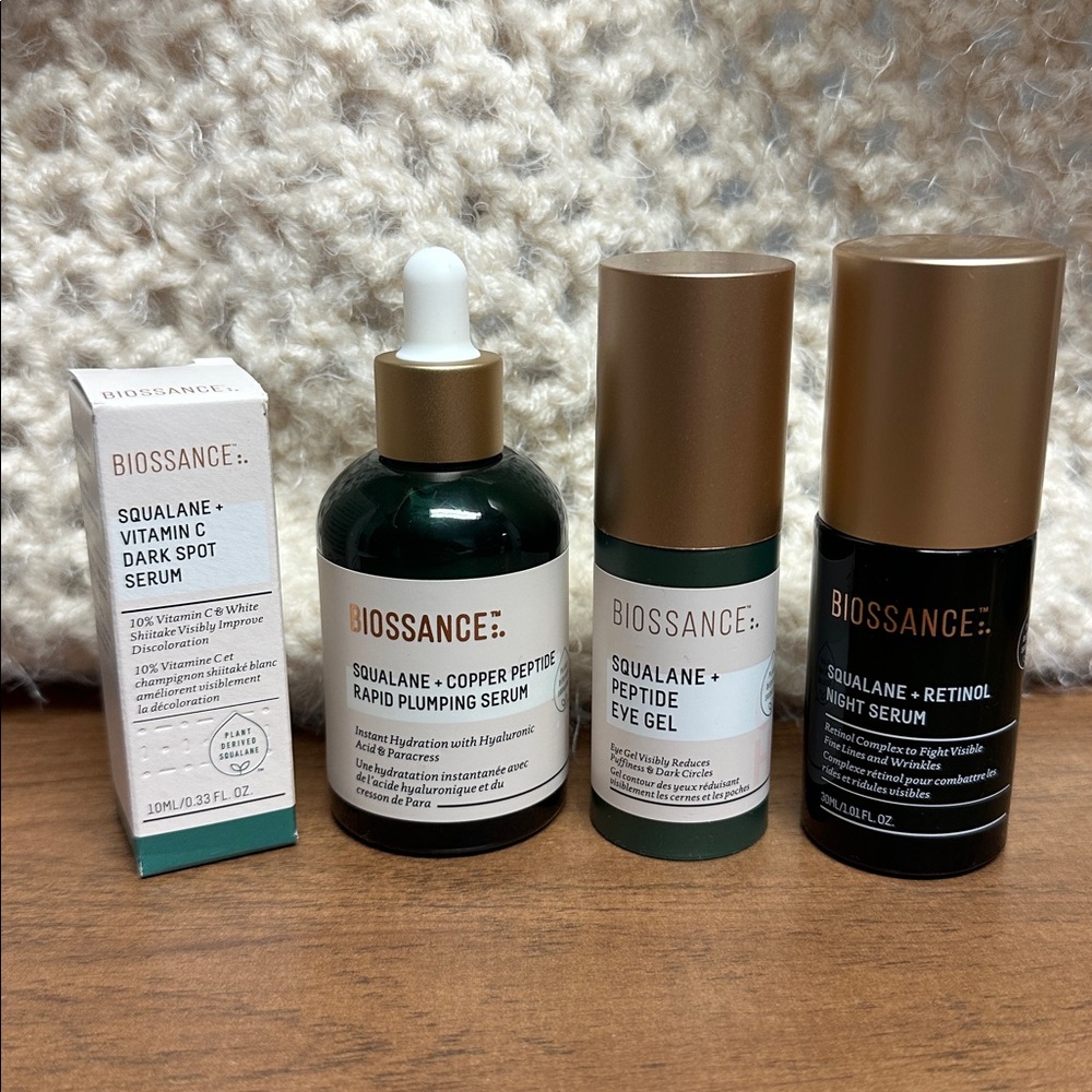 Biossance Squalane Skincare 4 Piece Set